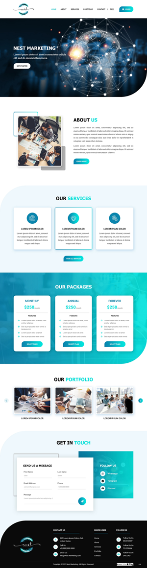 Web Design by pb for Nest Marketing | Design: #31663148
