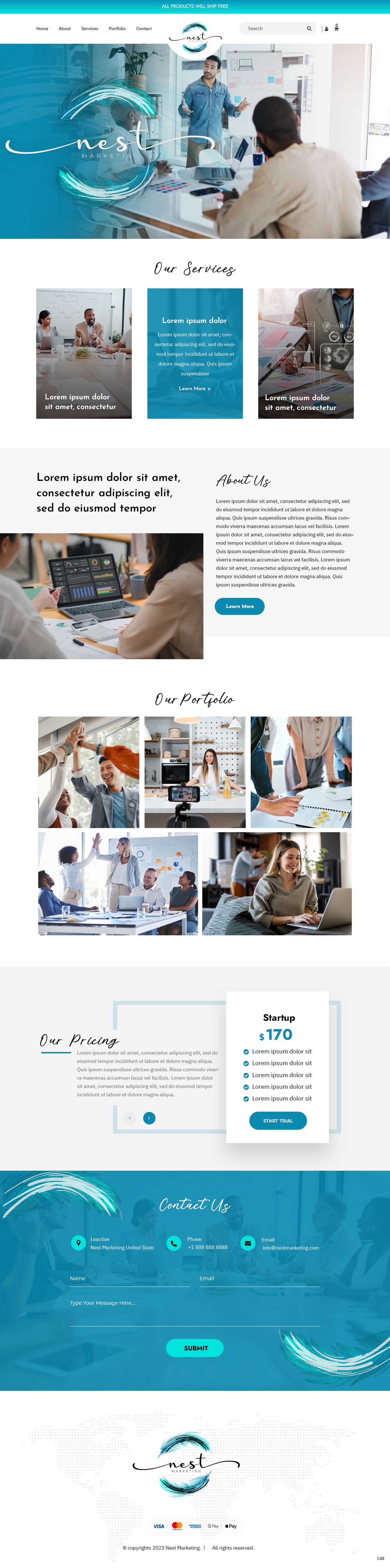 Web Design by pb for Nest Marketing | Design #31663149