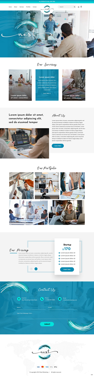 Web Design by pb for Nest Marketing | Design: #31663149