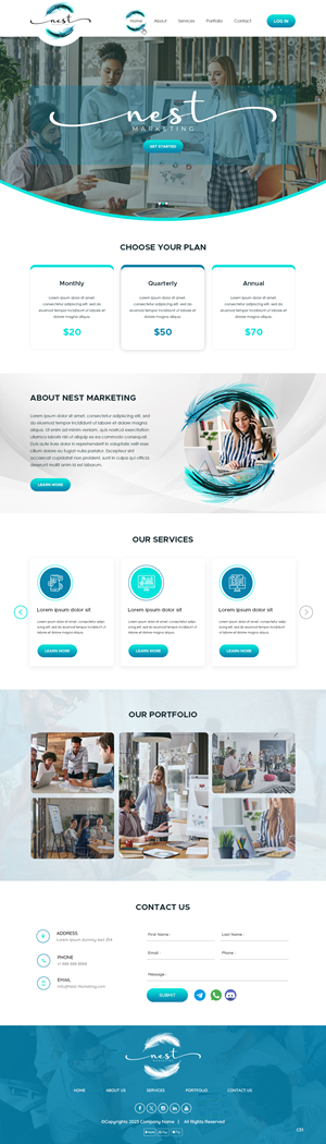 Web Design by pb for Nest Marketing | Design: #31663150