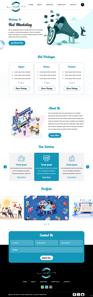 Web Design by pb for Nest Marketing | Design: #31663151