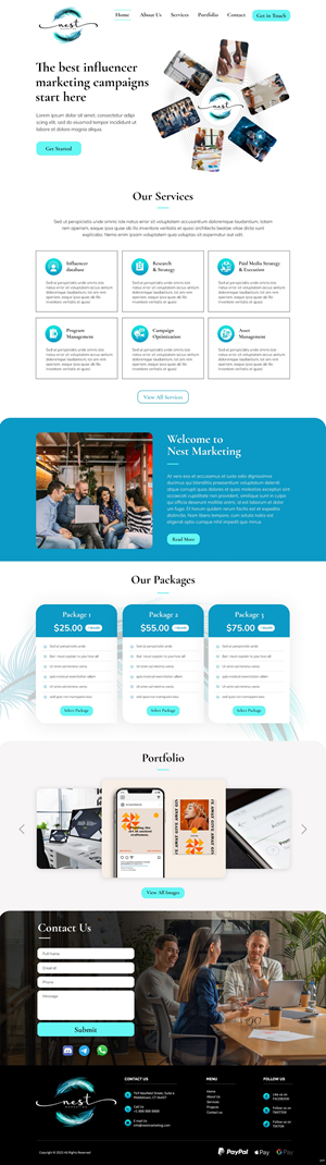 Web Design by pb for Nest Marketing | Design: #31663157