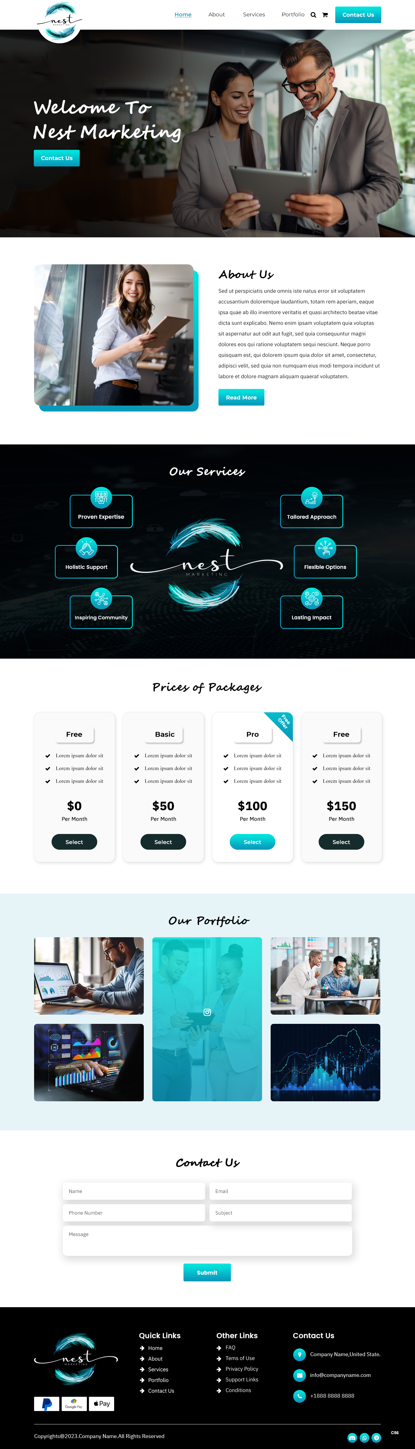 Web Design by pb for Nest Marketing | Design #31673728