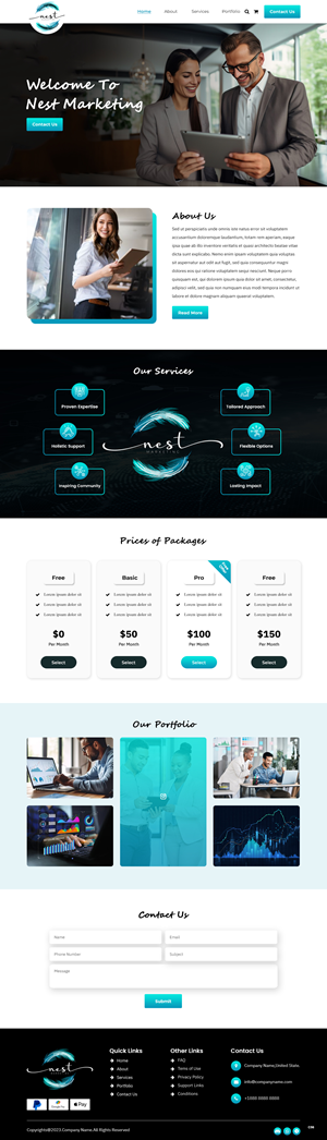 Web Design by pb for Nest Marketing | Design: #31673728