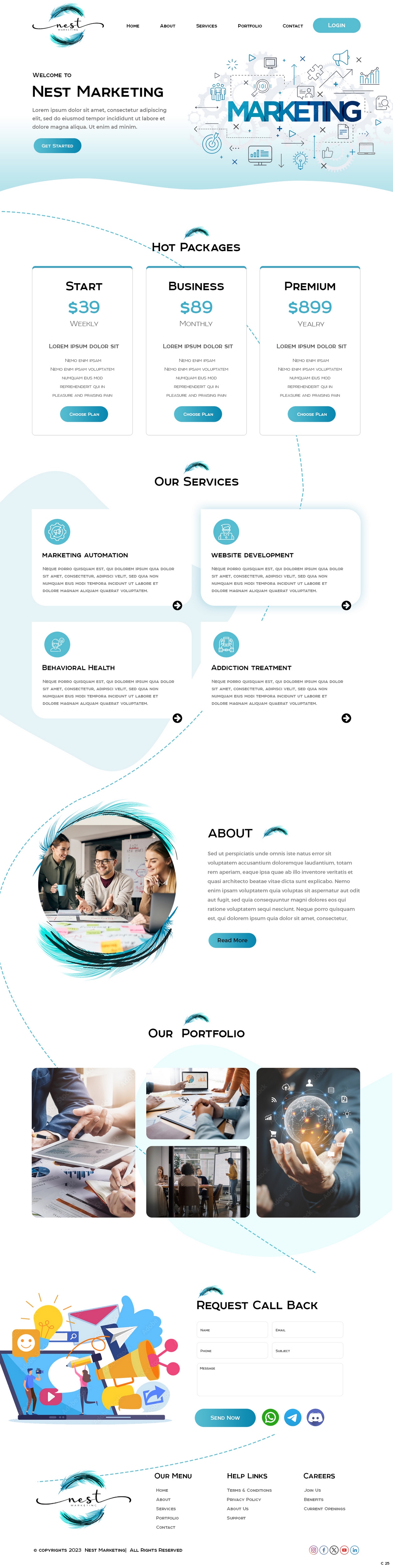 Diseño Web por pb para Nest Marketing | Diseño #31673730