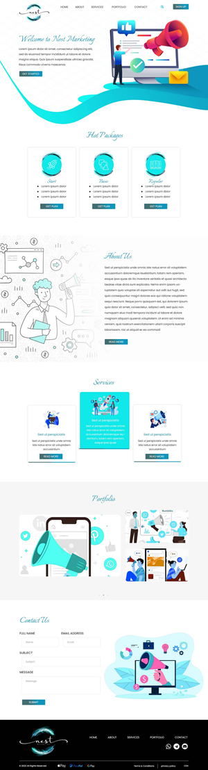 Web Design by pb for Nest Marketing | Design: #31673733