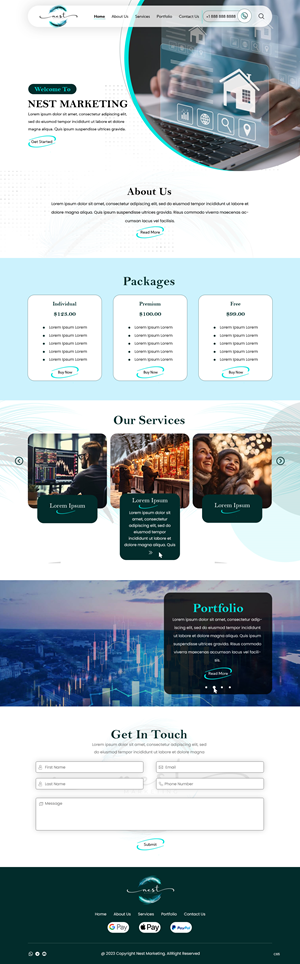 Web Design by pb for Nest Marketing | Design: #31673734