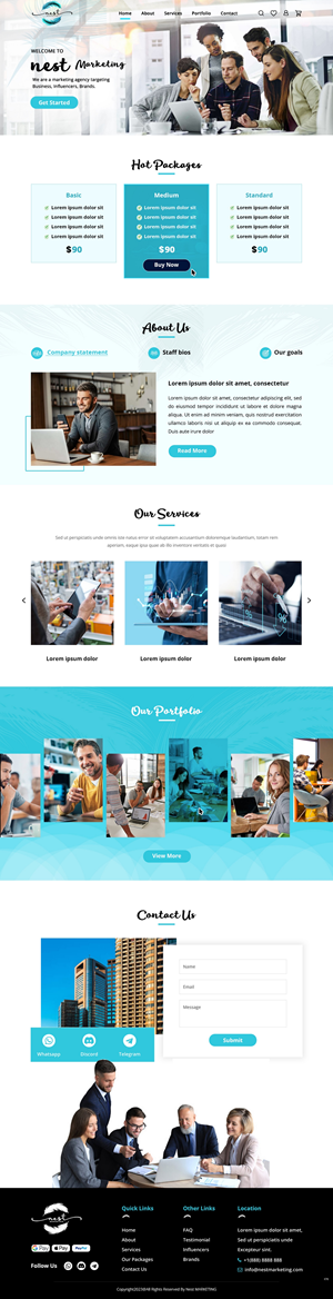 Web Design by pb for Nest Marketing | Design: #31673735