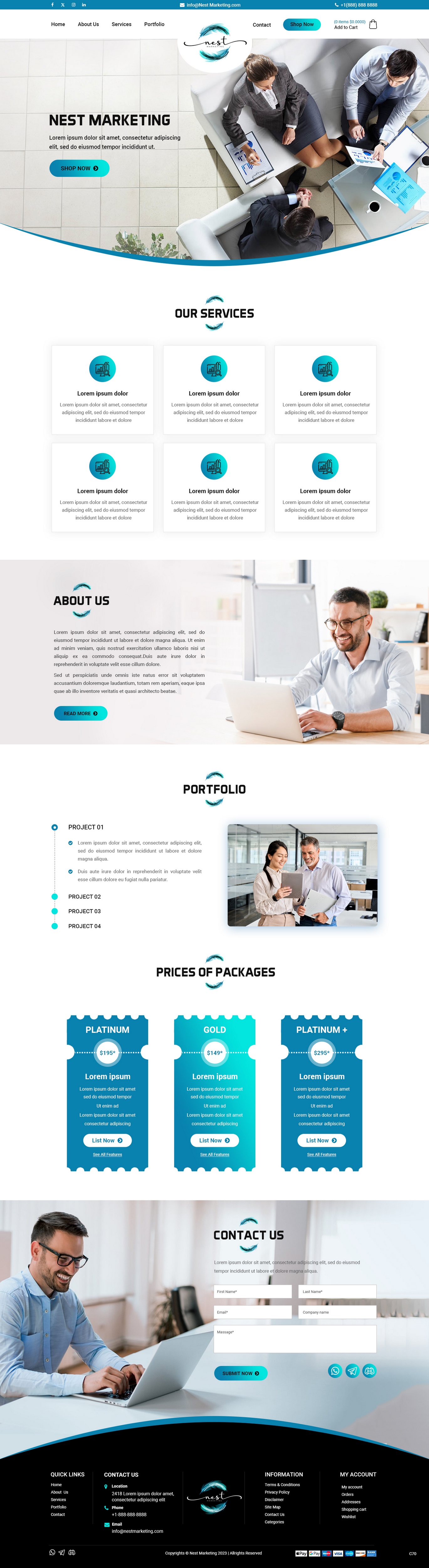 Diseño Web por pb para Nest Marketing | Diseño #31673736