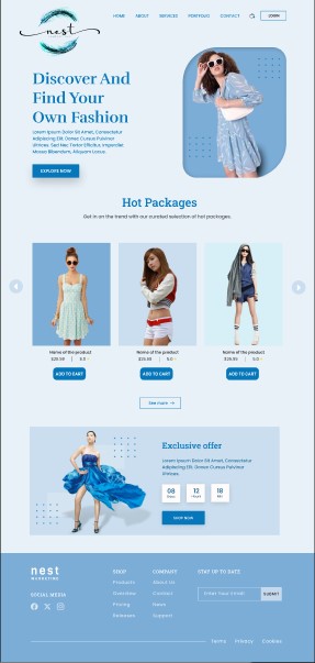 Diseño Web por NidhunBreak para Nest Marketing | Diseño #31686681