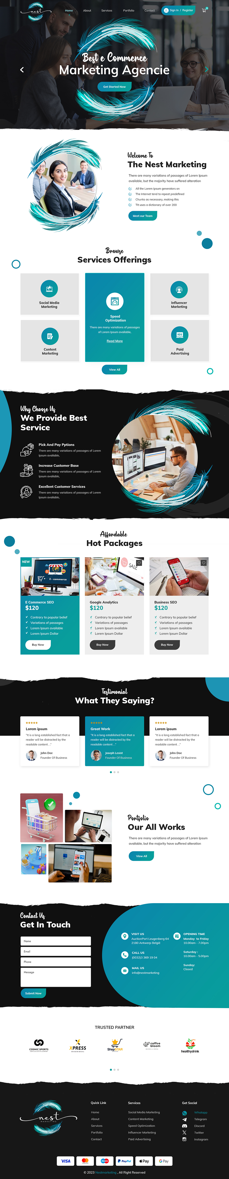 Web Design par sai.designer87 pour Nest Marketing | Design #31673686