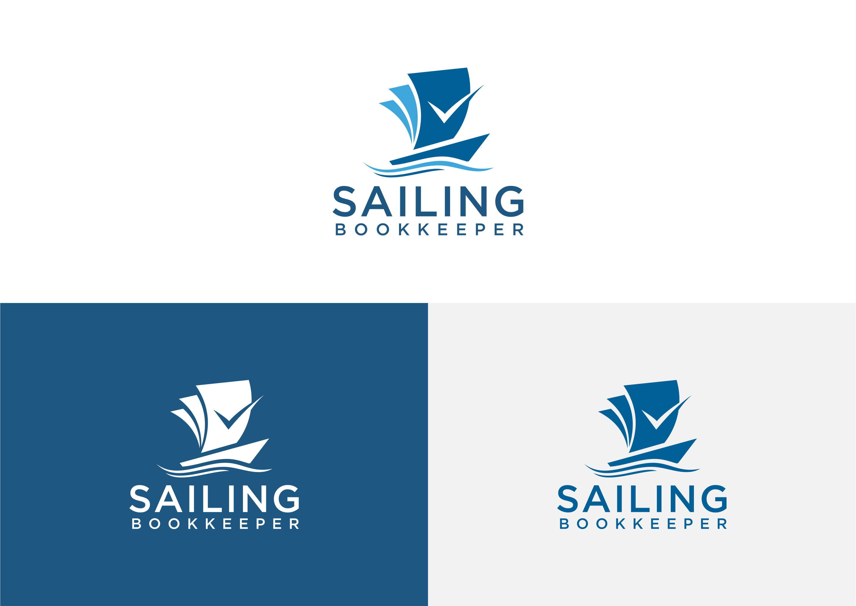 Logo Design by QueenArt for Sailing Bookkeeper  | Design #31668738