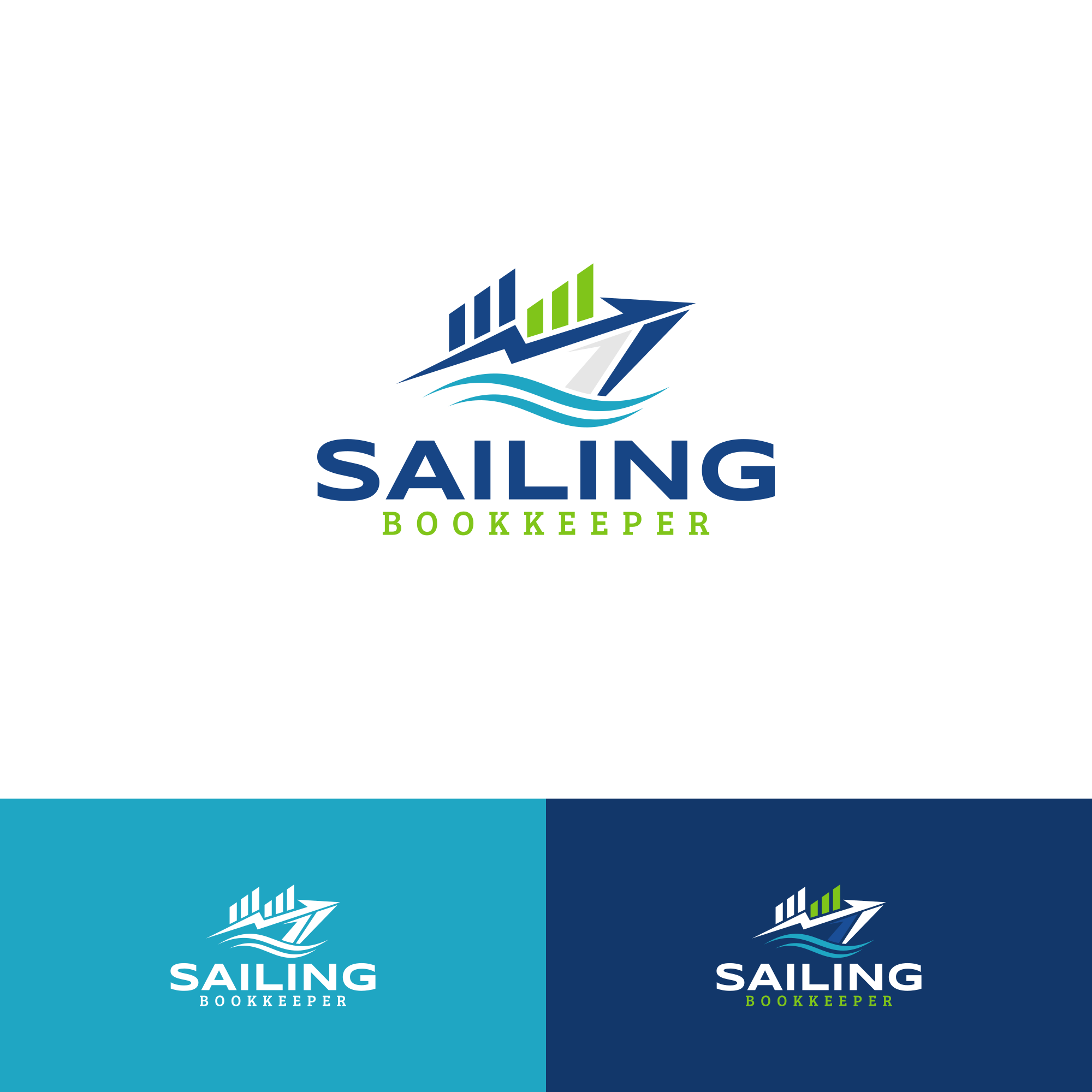 Logo Design by 3n0h99 for Sailing Bookkeeper  | Design #31665139
