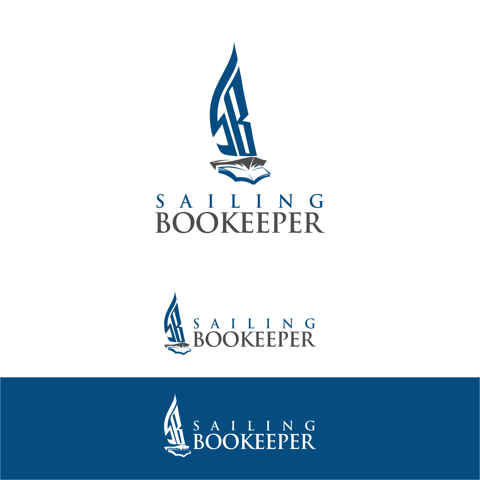 Logo Design by Arham Hidayat for Sailing Bookkeeper  | Design #31686907