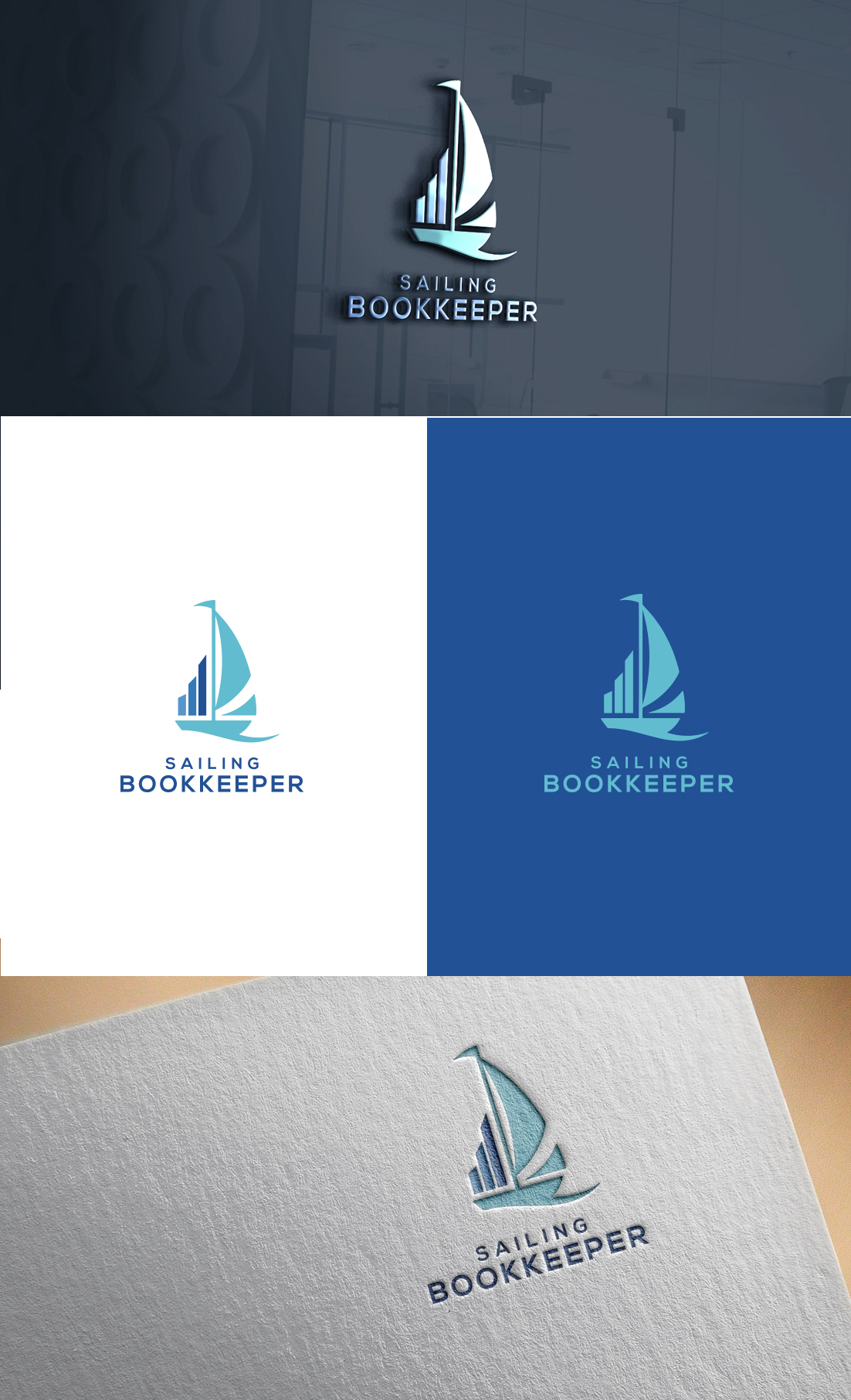 Logo-Design von GLDesigns für Sailing Bookkeeper  | Design #31668145