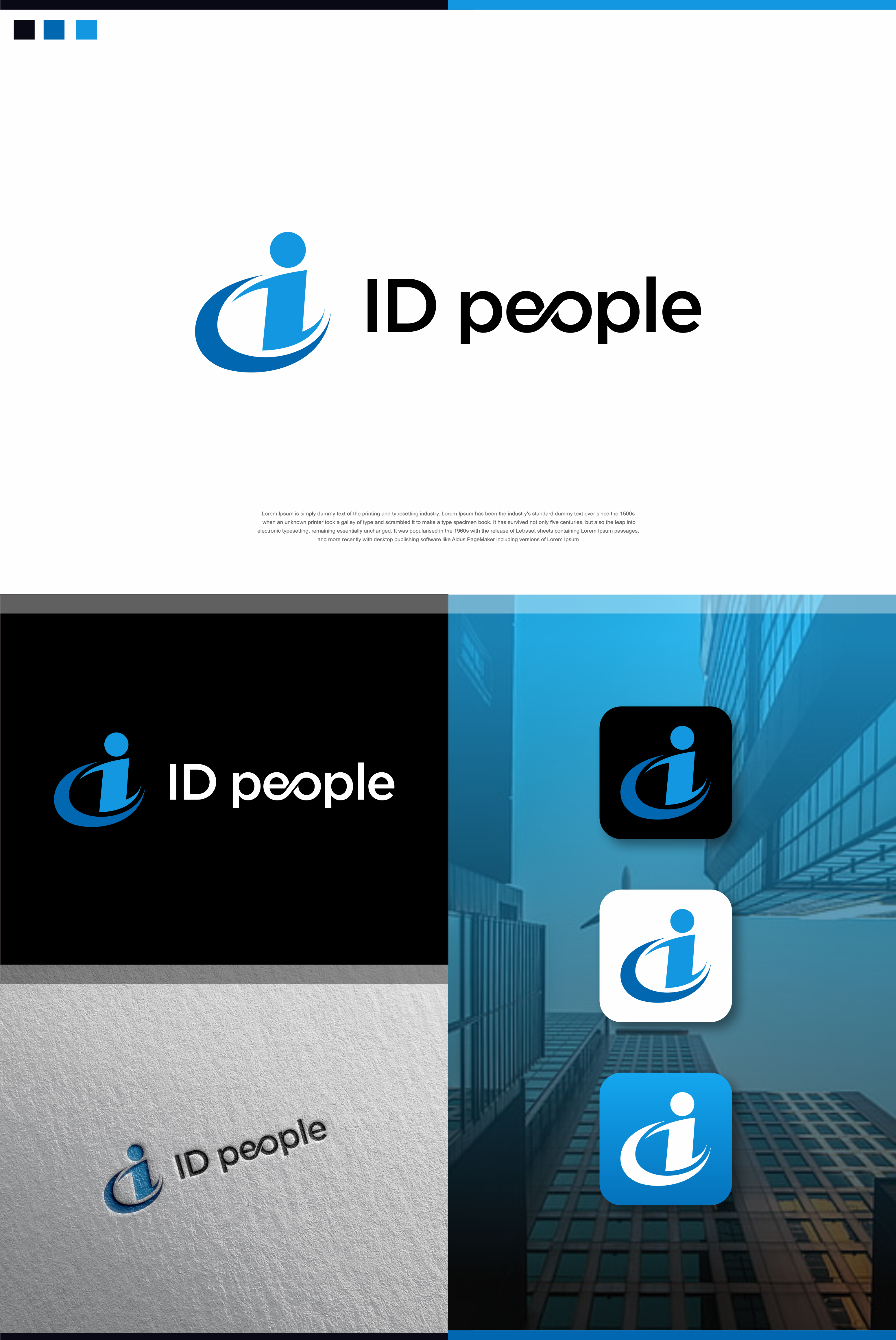 Logo Design by TULLUS STUDIO™ for ID people | Design #31669322