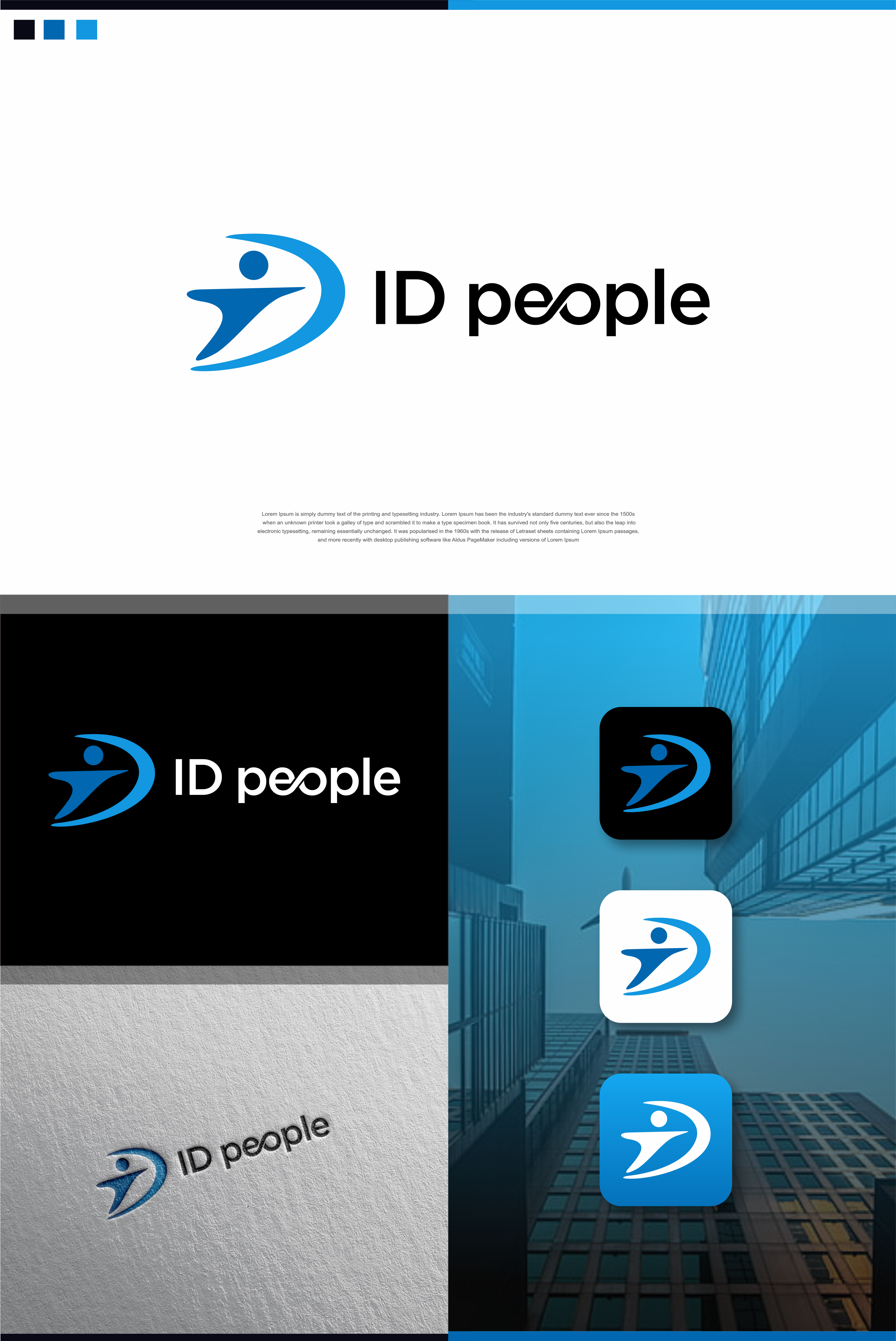 Logo Design by TULLUS STUDIO™ for ID people | Design #31669323