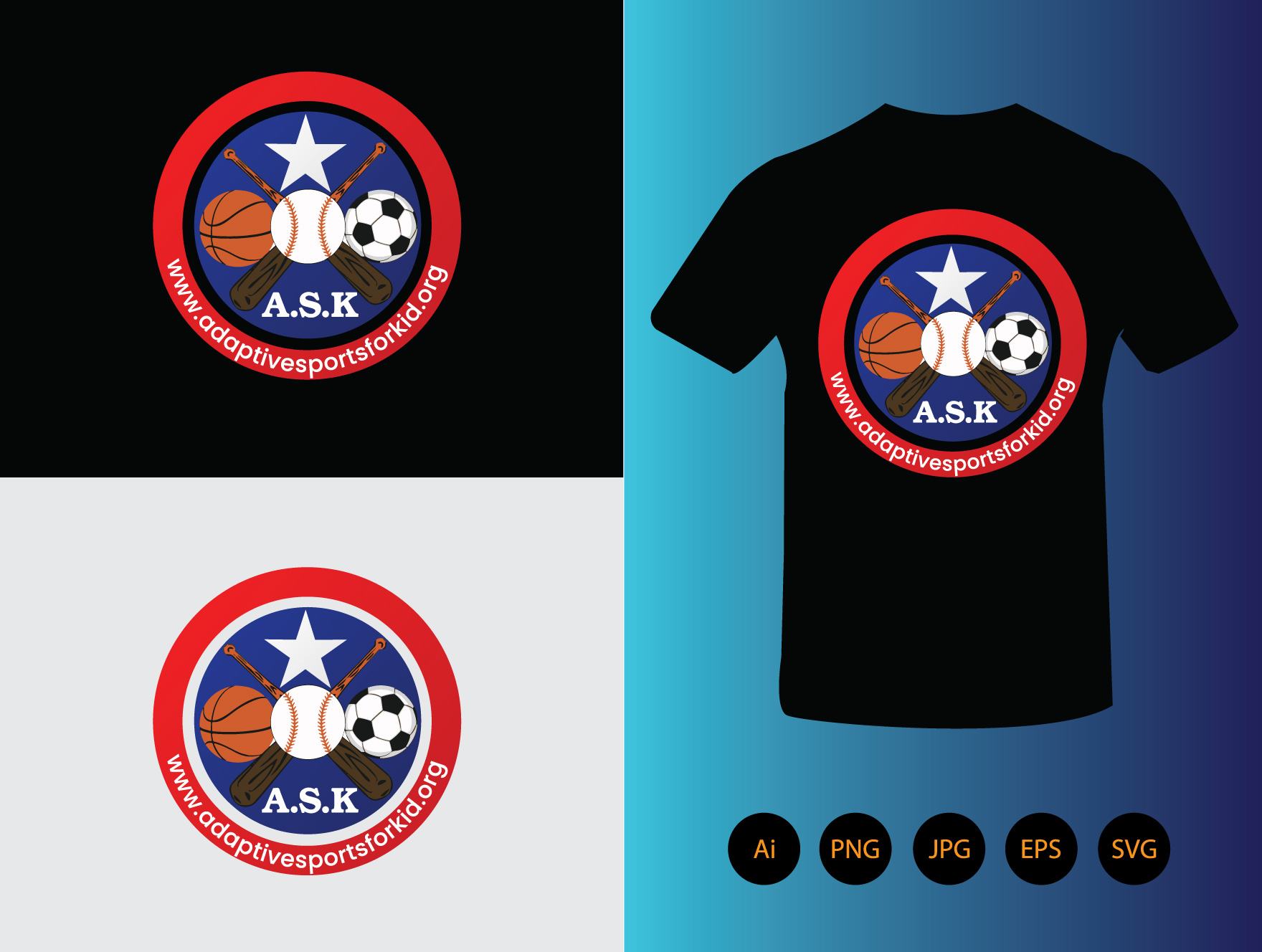T-shirt Design by Graphica Studio for Adaptive Sports for Kids | Design #31718206