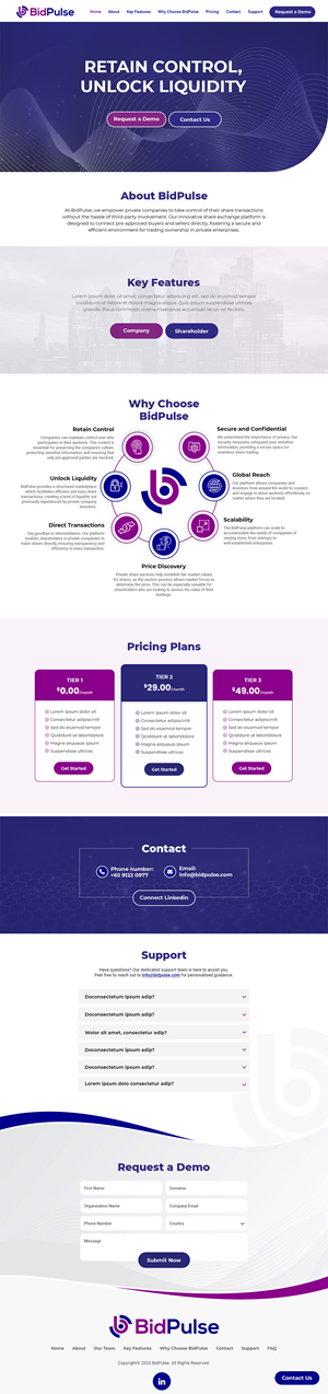 Wordpress Corporate Website for New Business