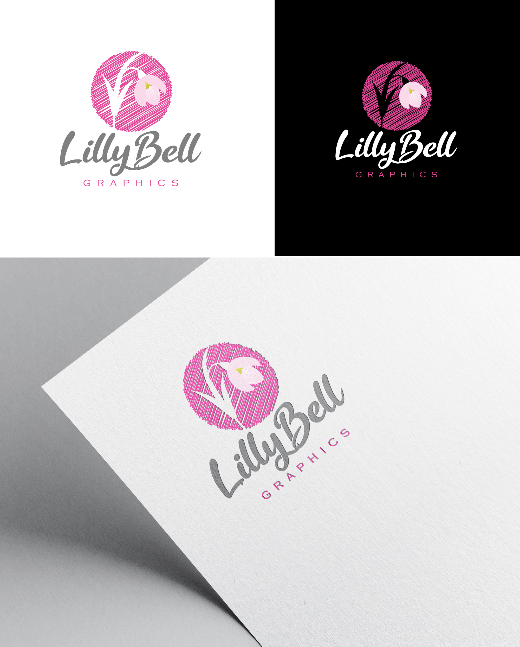 Logo Design by RA-bica for LillyBell Graphics | Design #31703001