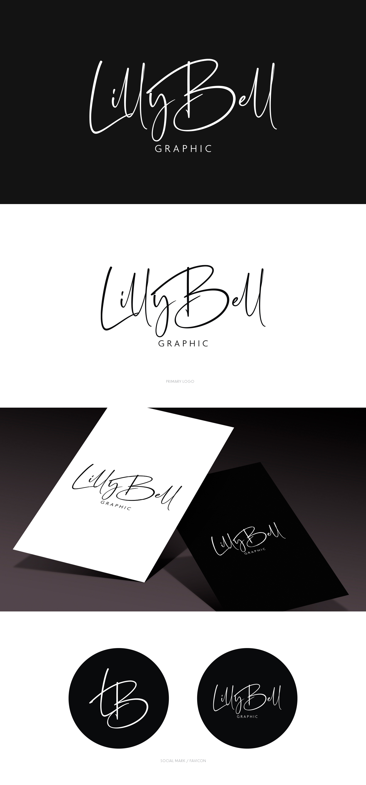 Logo Design by Modeform for LillyBell Graphics | Design #31681287