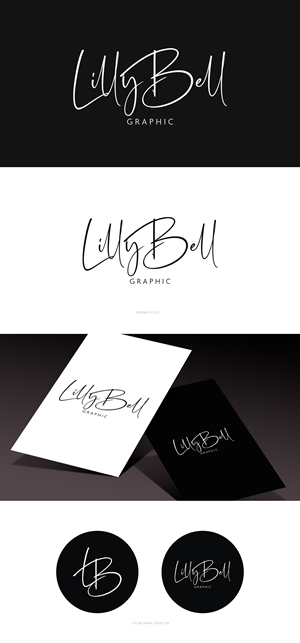 Logo Design by Asya Logo for LillyBell Graphics | Design #31681287