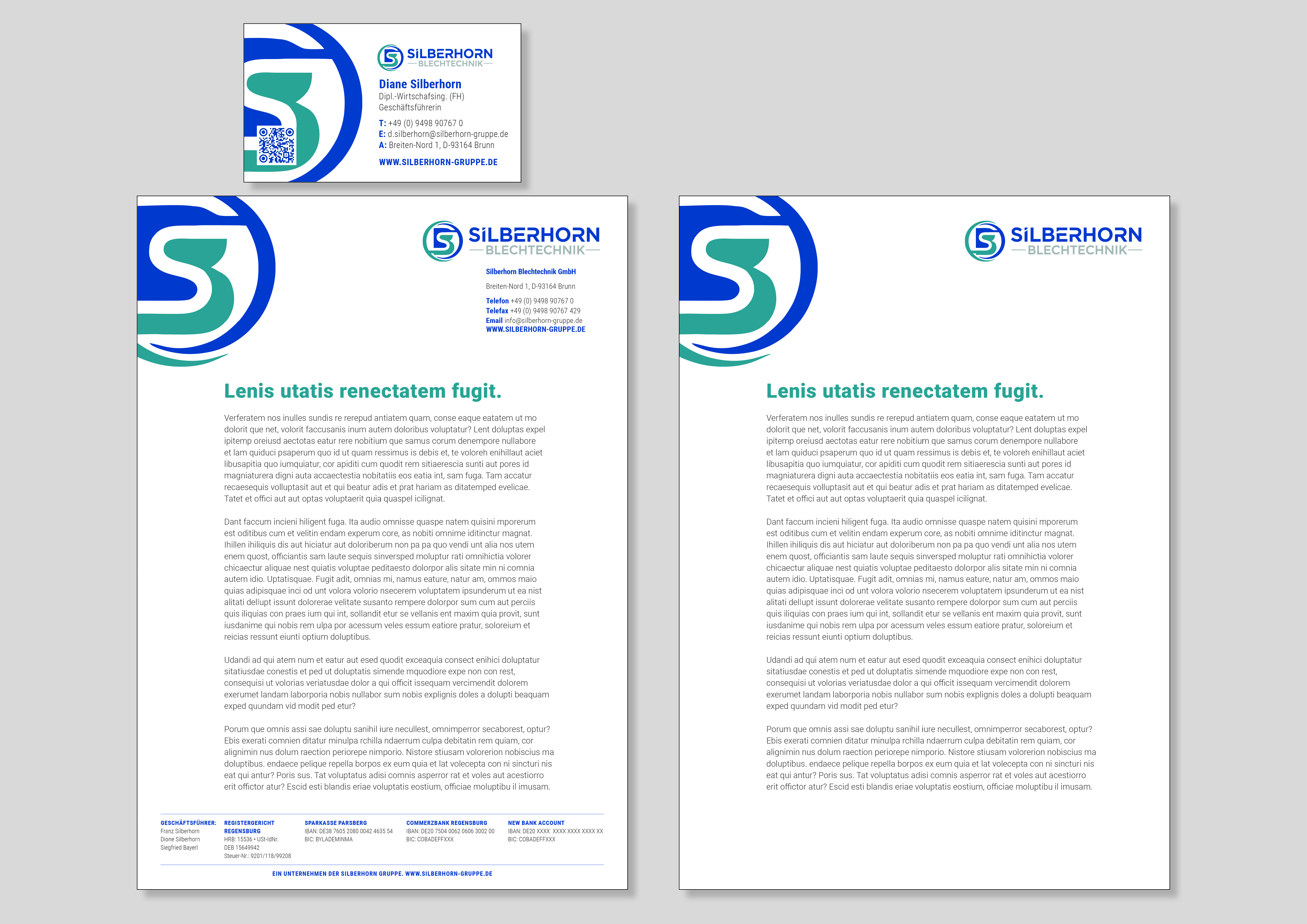 Letterhead Design by MarkoE for Silberhorn Blechtechnik GmbH | Design #31690739