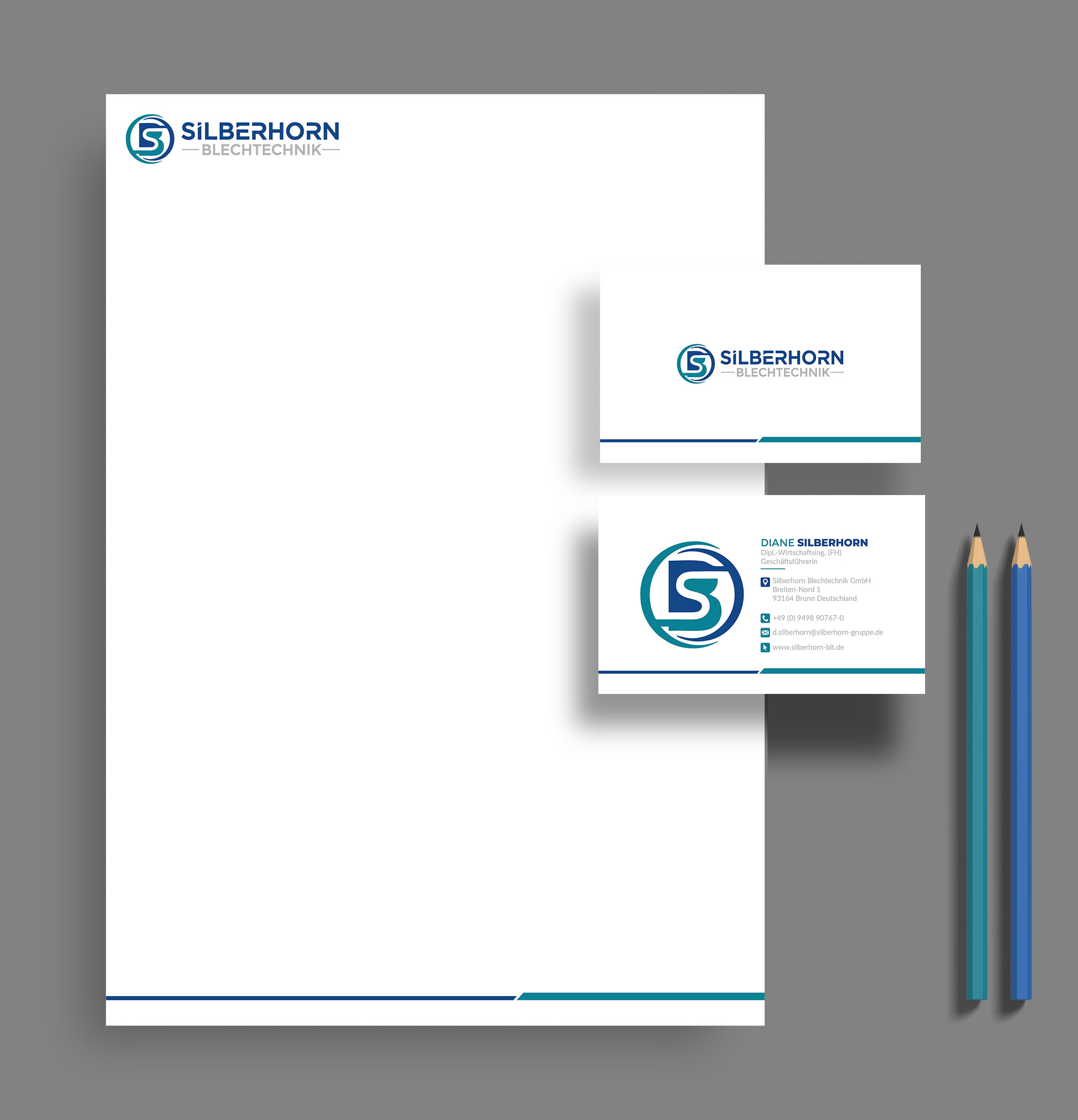 Letterhead Design by artbitin for Silberhorn Blechtechnik GmbH | Design #31692856