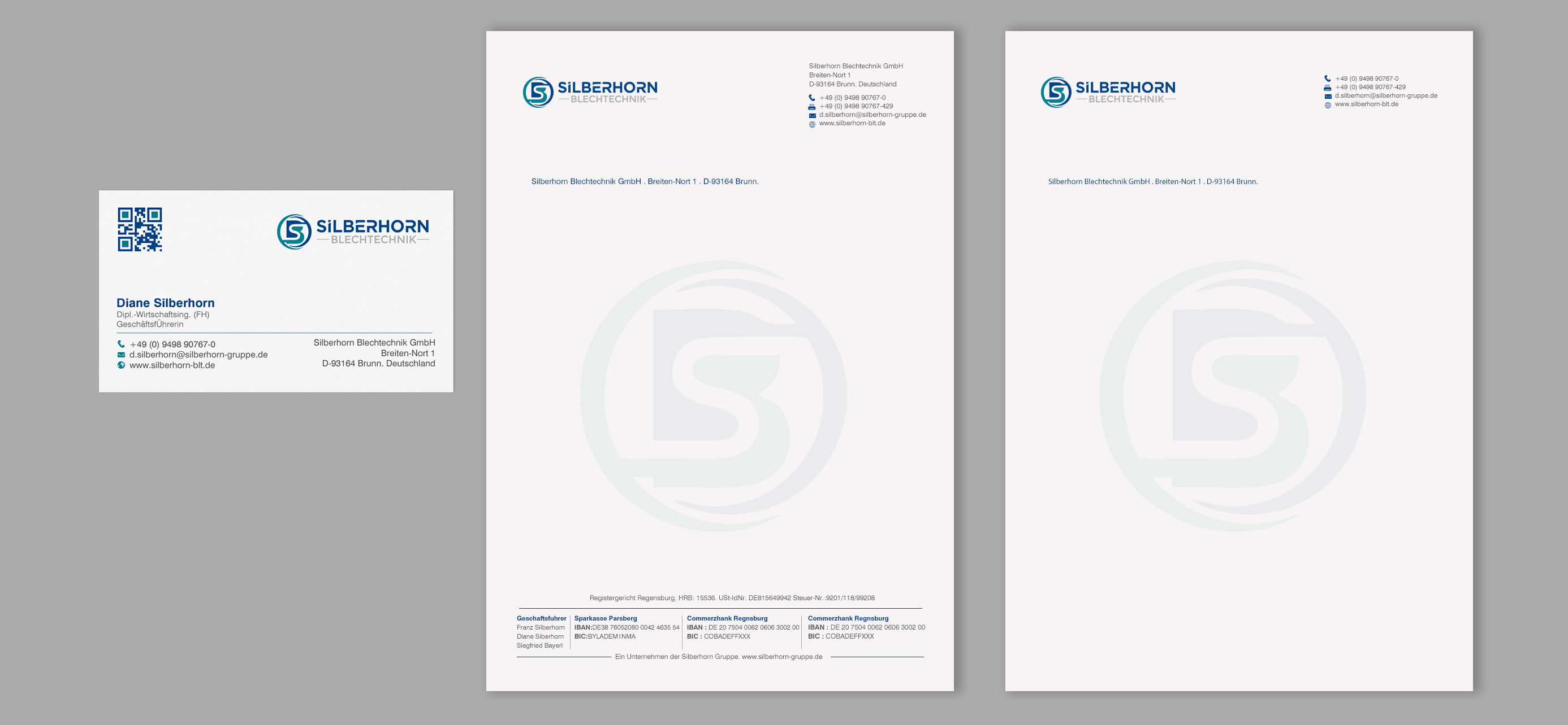 Letterhead Design by chandrayaan.creative for Silberhorn Blechtechnik GmbH | Design #31704120