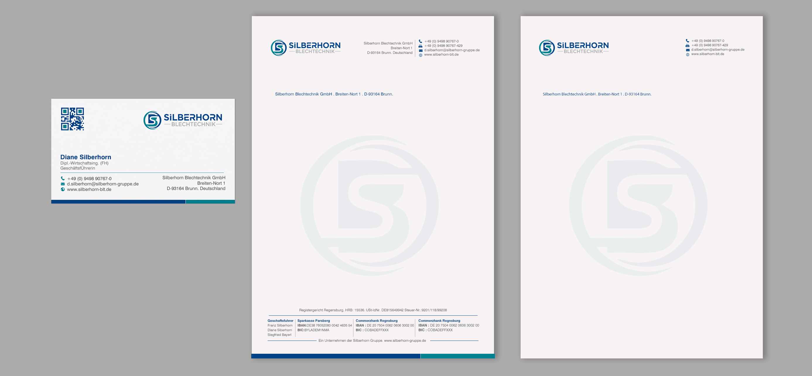 Letterhead Design by chandrayaan.creative for Silberhorn Blechtechnik GmbH | Design #31709478