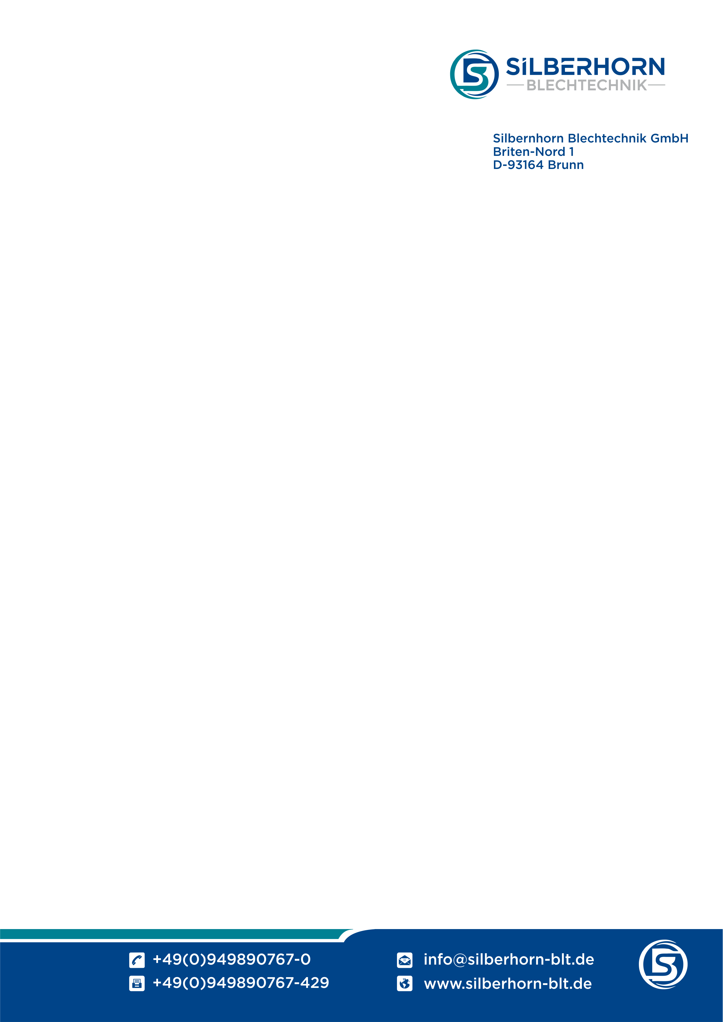 Diseño de Membrete por jarotstd para Silberhorn Blechtechnik GmbH | Diseño #31727809