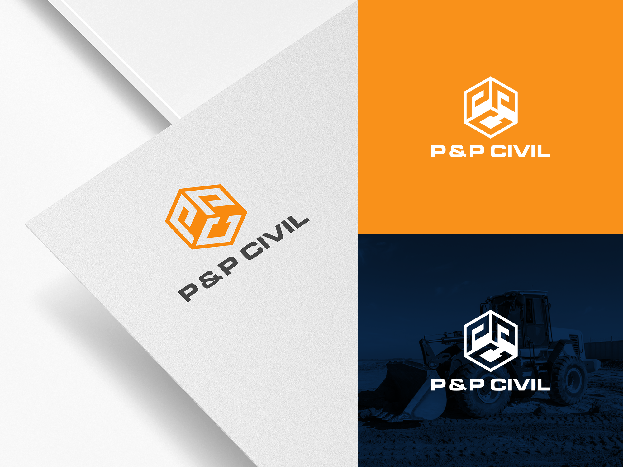 Logo Design by COLOUR CREATIVE for P & P CIVIL PTY LTD | Design #31745033