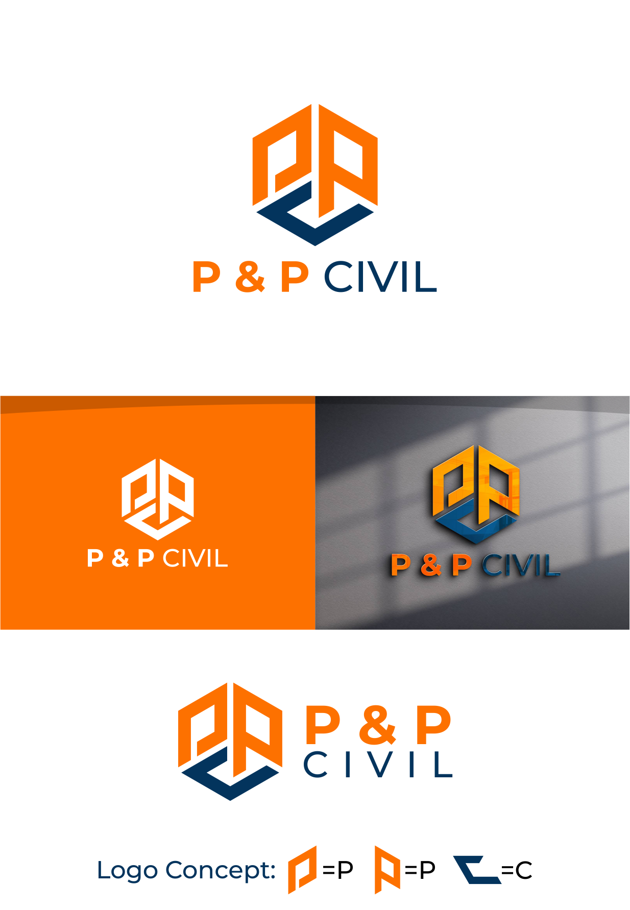 Logo Design by yafi for P & P CIVIL PTY LTD | Design: #31801866