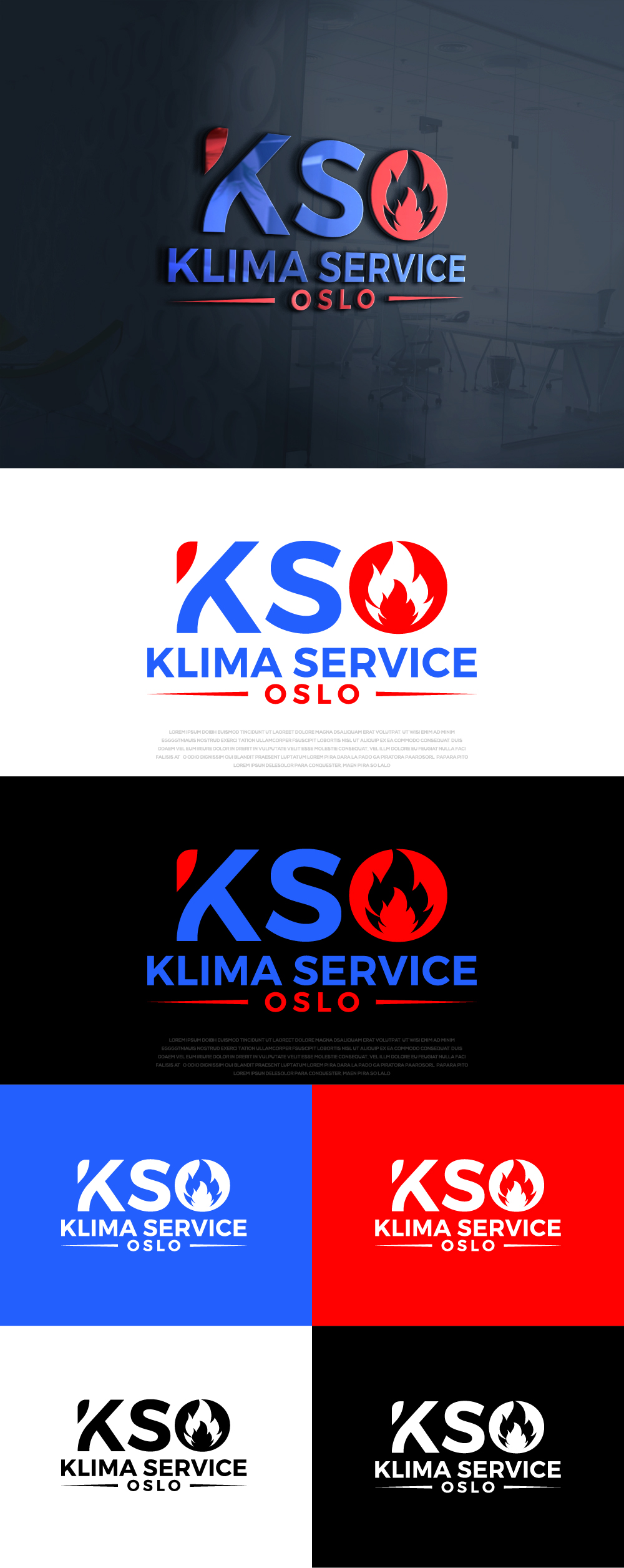 Logo Design by Ayub Zafar for Klimaservice Oslo AS | Design #31712841