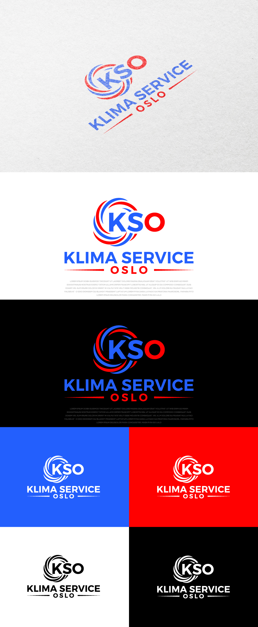 Logo Design by AlphabetZero.com for Klimaservice Oslo AS | Design #31712843