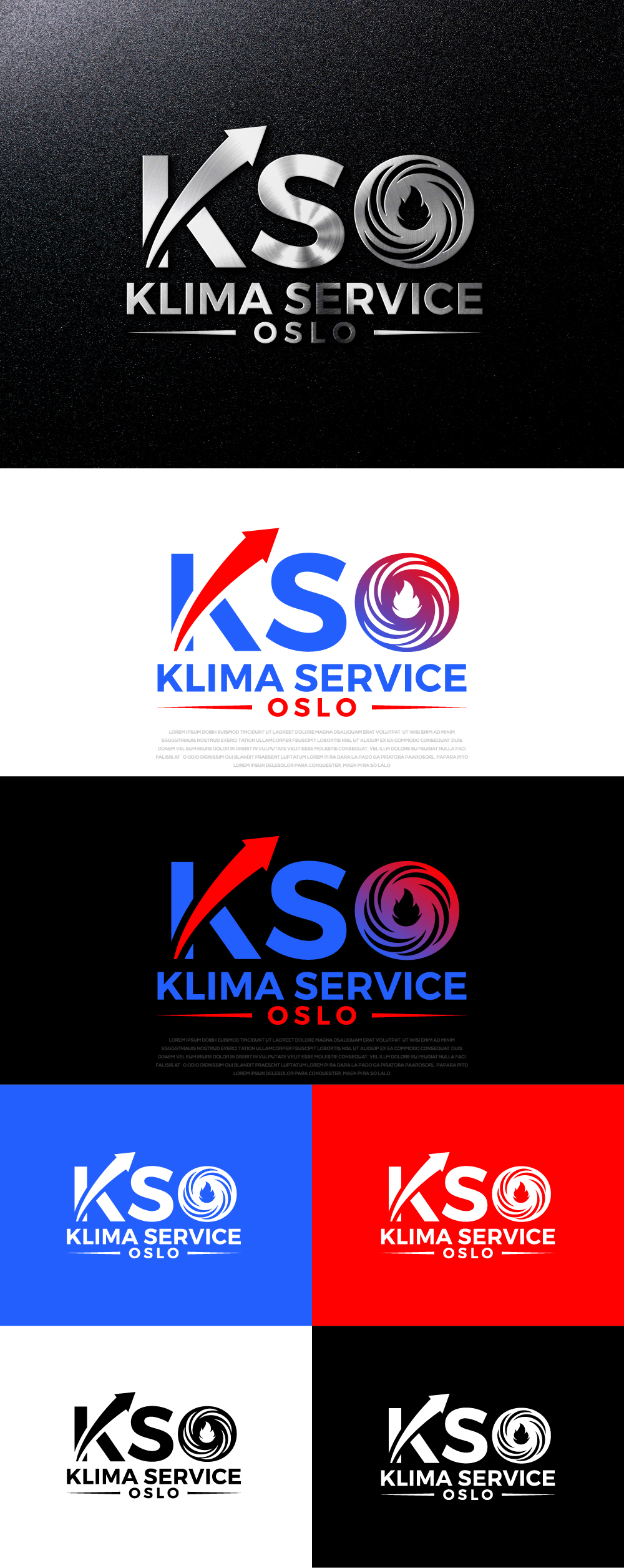 Logo-Design von Ayub Zafar für Klimaservice Oslo AS | Design #31712845