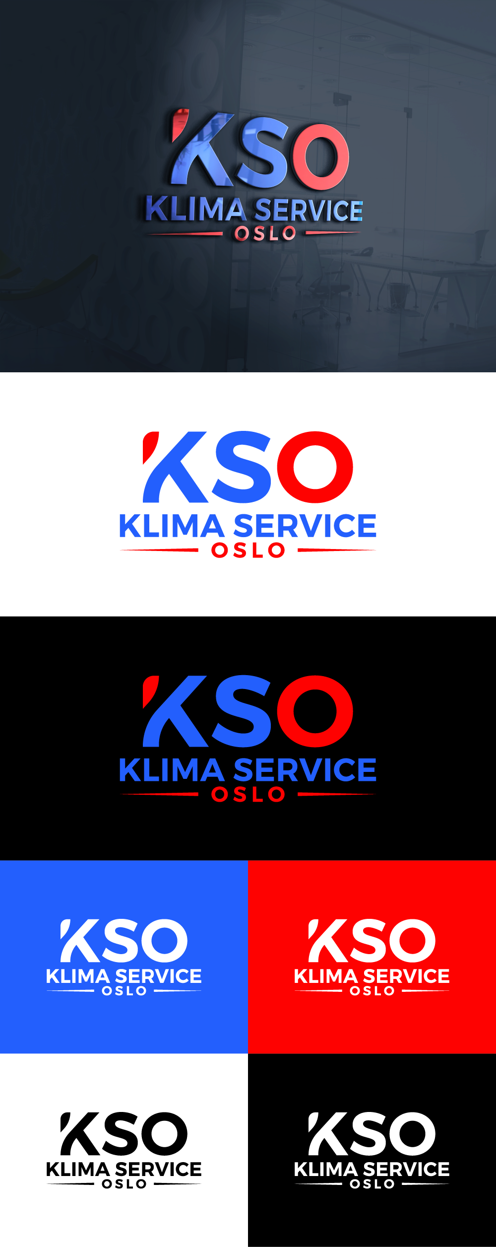 Logo-Design von Ayub Zafar für Klimaservice Oslo AS | Design #31720431