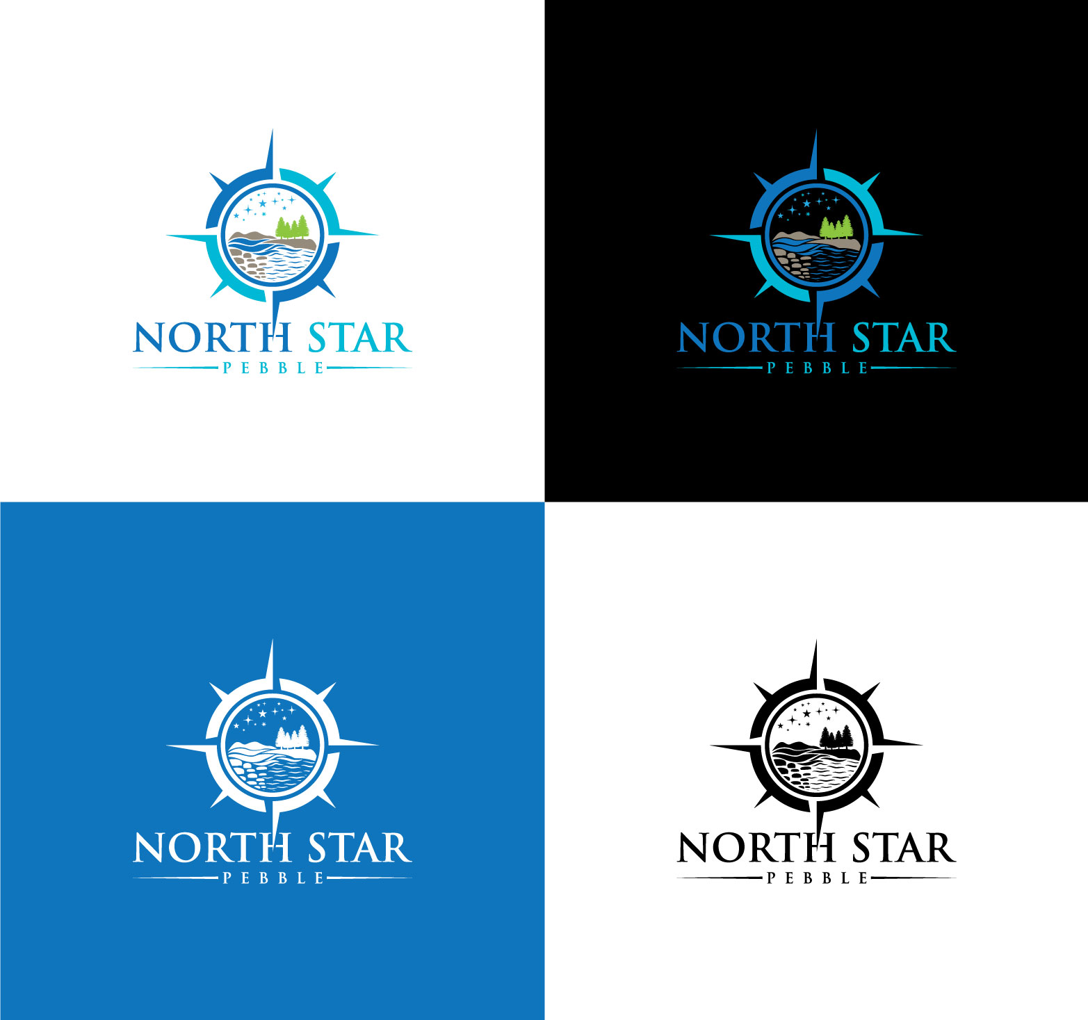 Logo Design by BE STRONG for North Star Pebble, LLC | Design #31693974