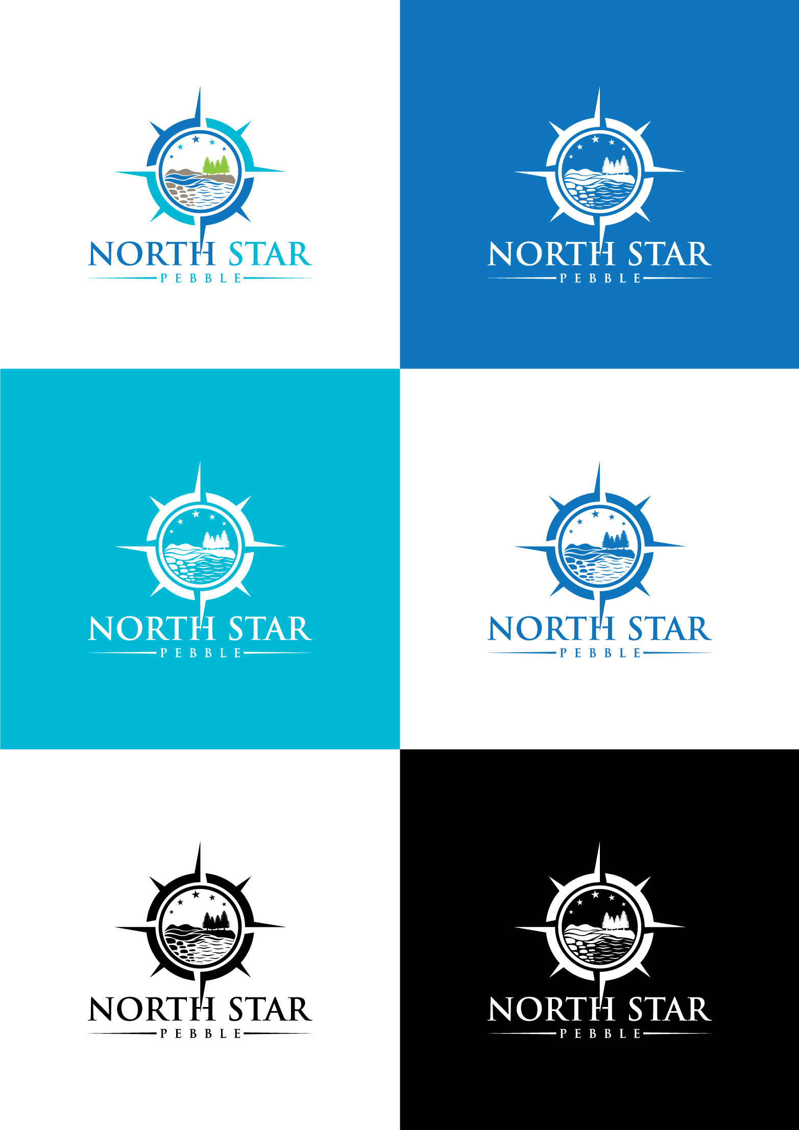 Logo Design by BE STRONG for North Star Pebble, LLC | Design #31693978