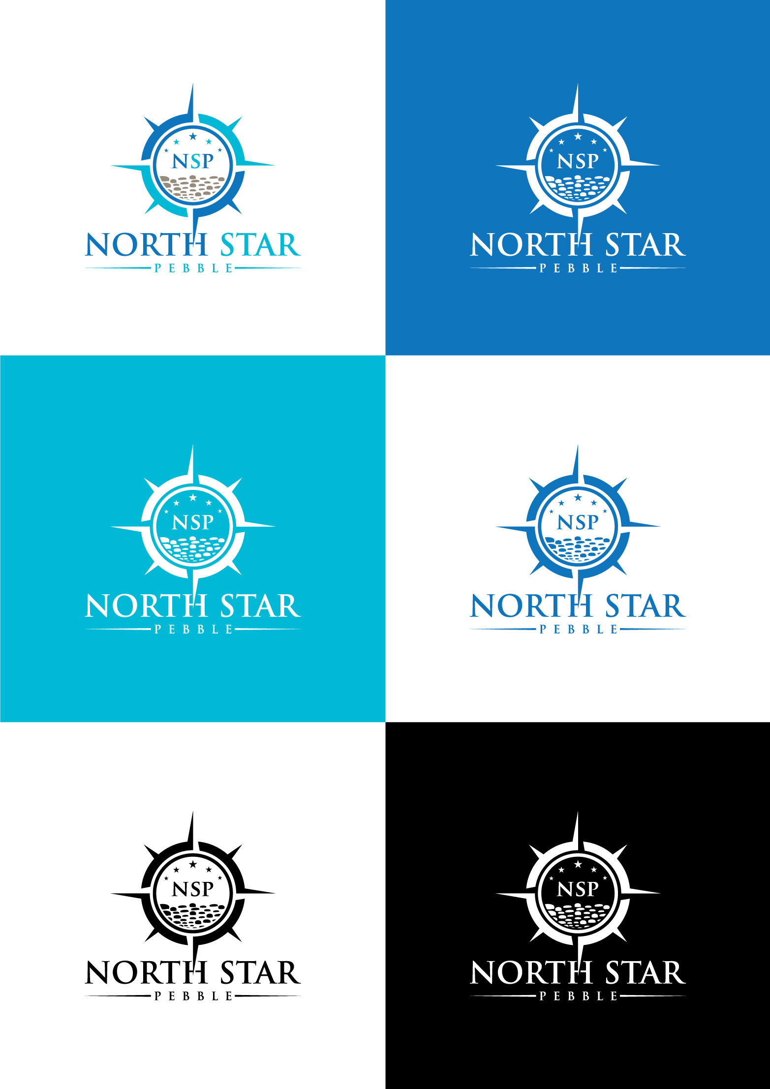 Logo Design by BE STRONG for North Star Pebble, LLC | Design #31697986