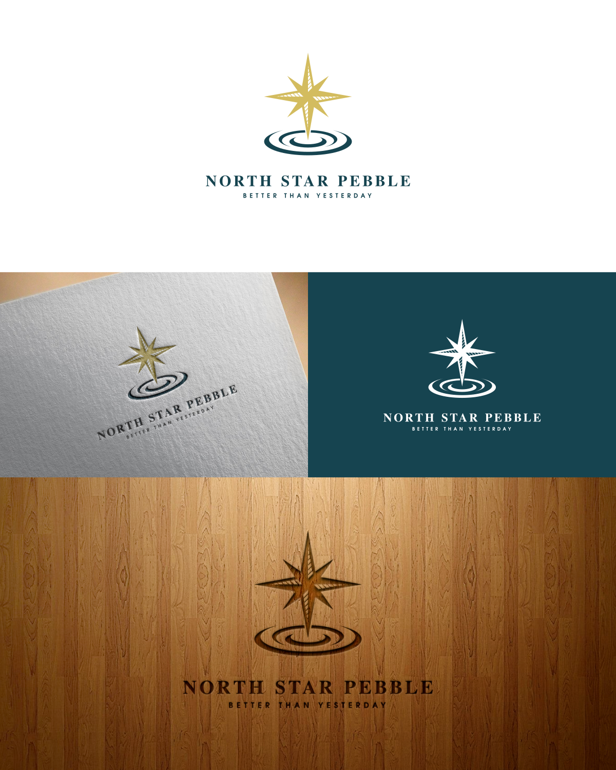 Logo Design by JSmarketman for North Star Pebble, LLC | Design #31734484
