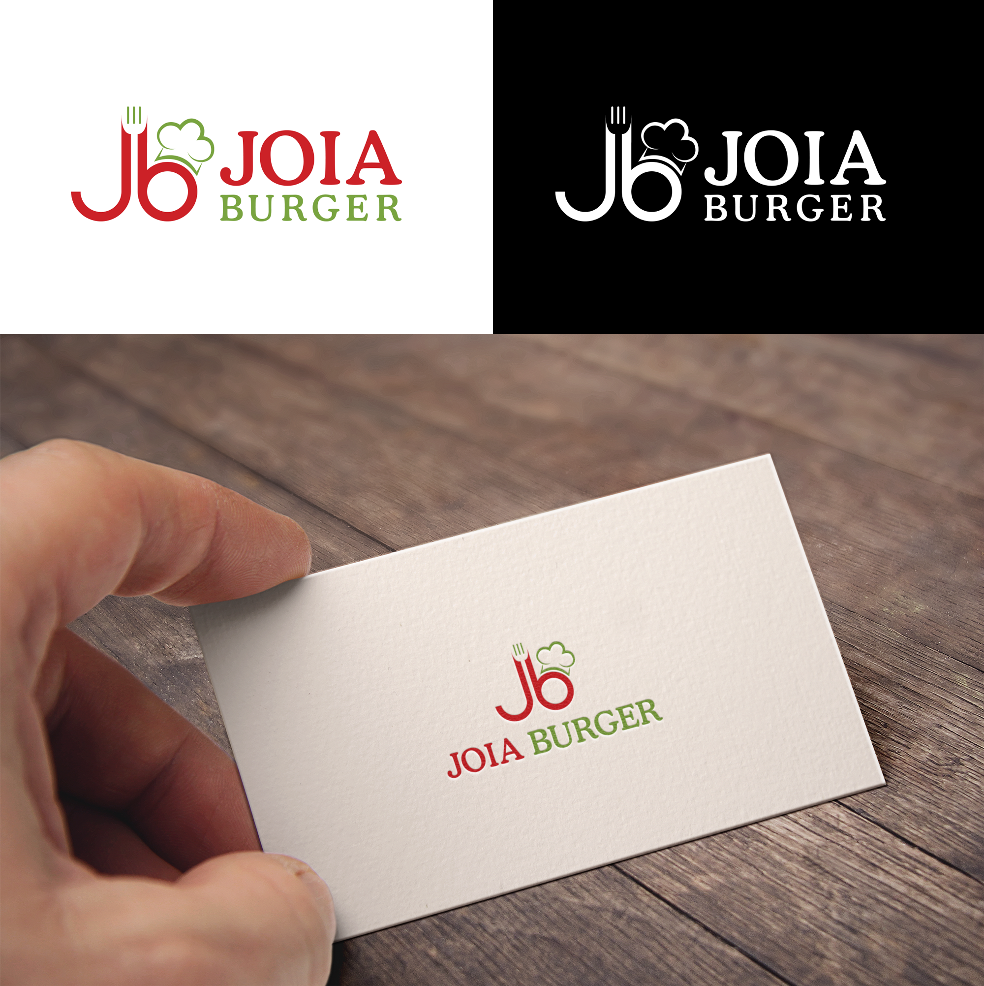 Logo Design by RA-bica for Joia Burger | Design #31703585