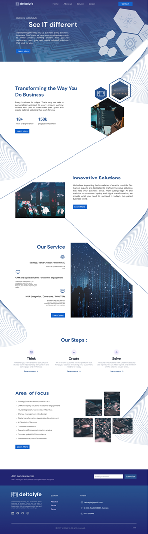 Web Design by Taufik H for this project | Design #31758000