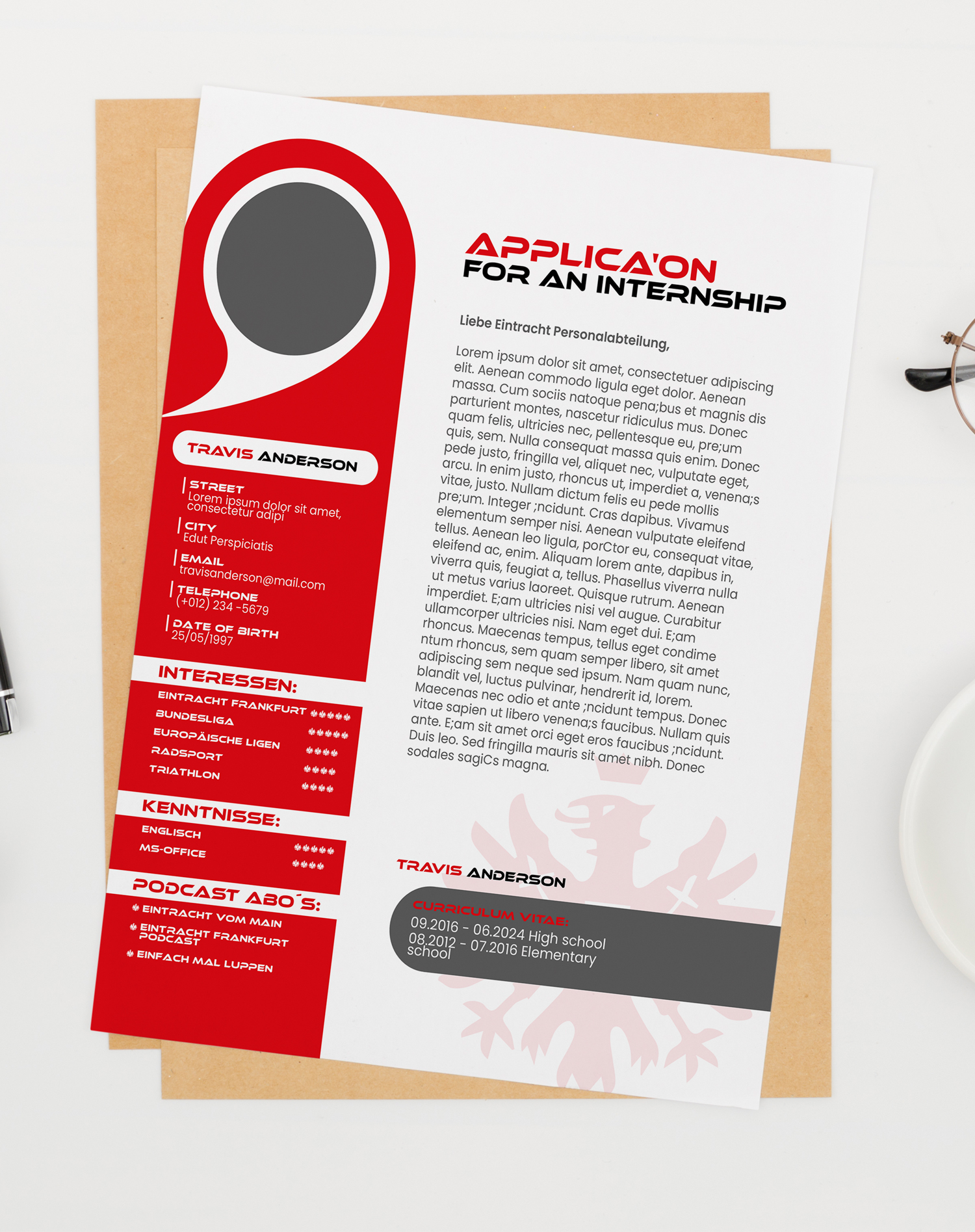 Resume Design by Hitbar for this project | Design #31708566