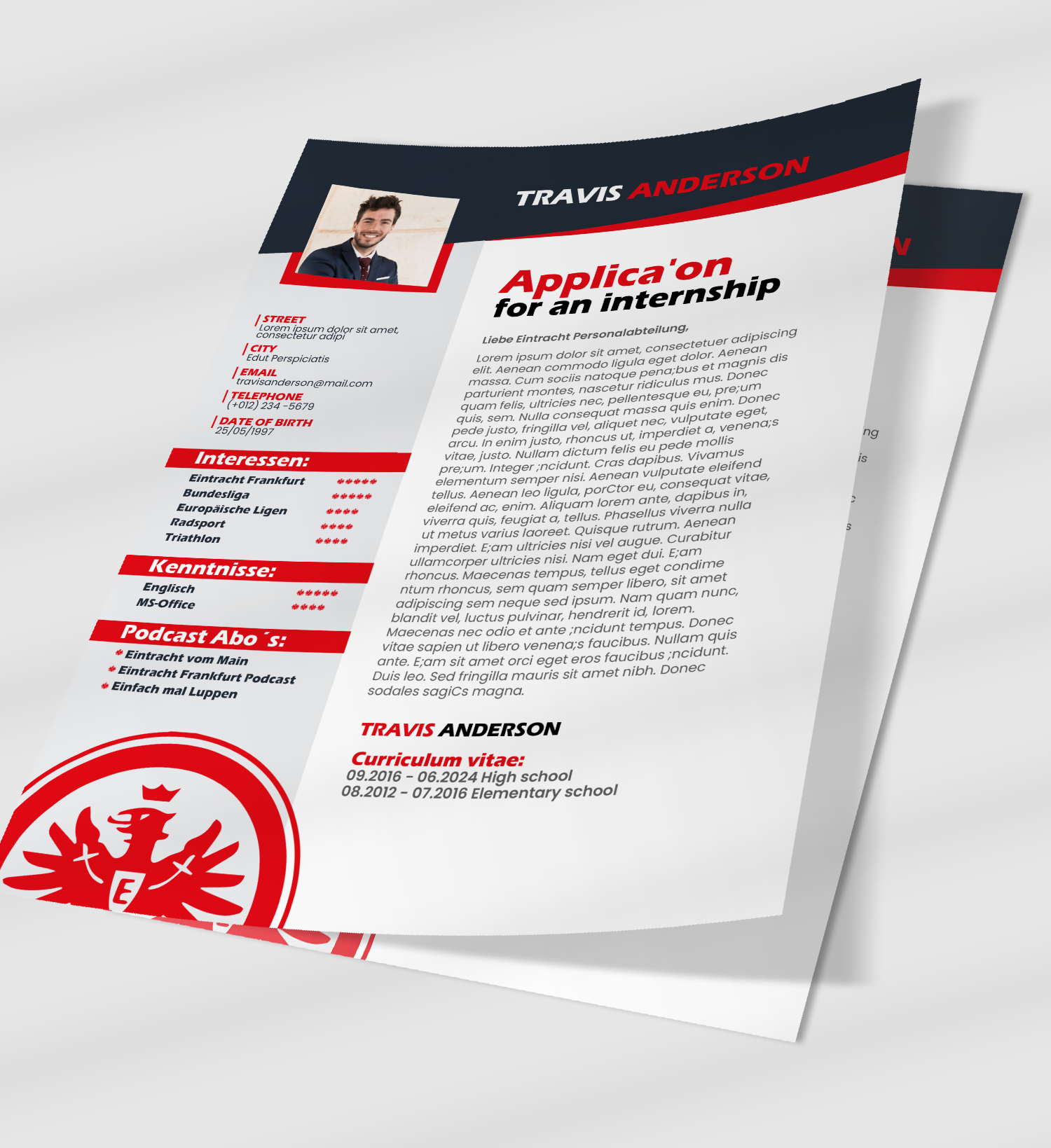 Resume Design by Hitbar for this project | Design #31719637