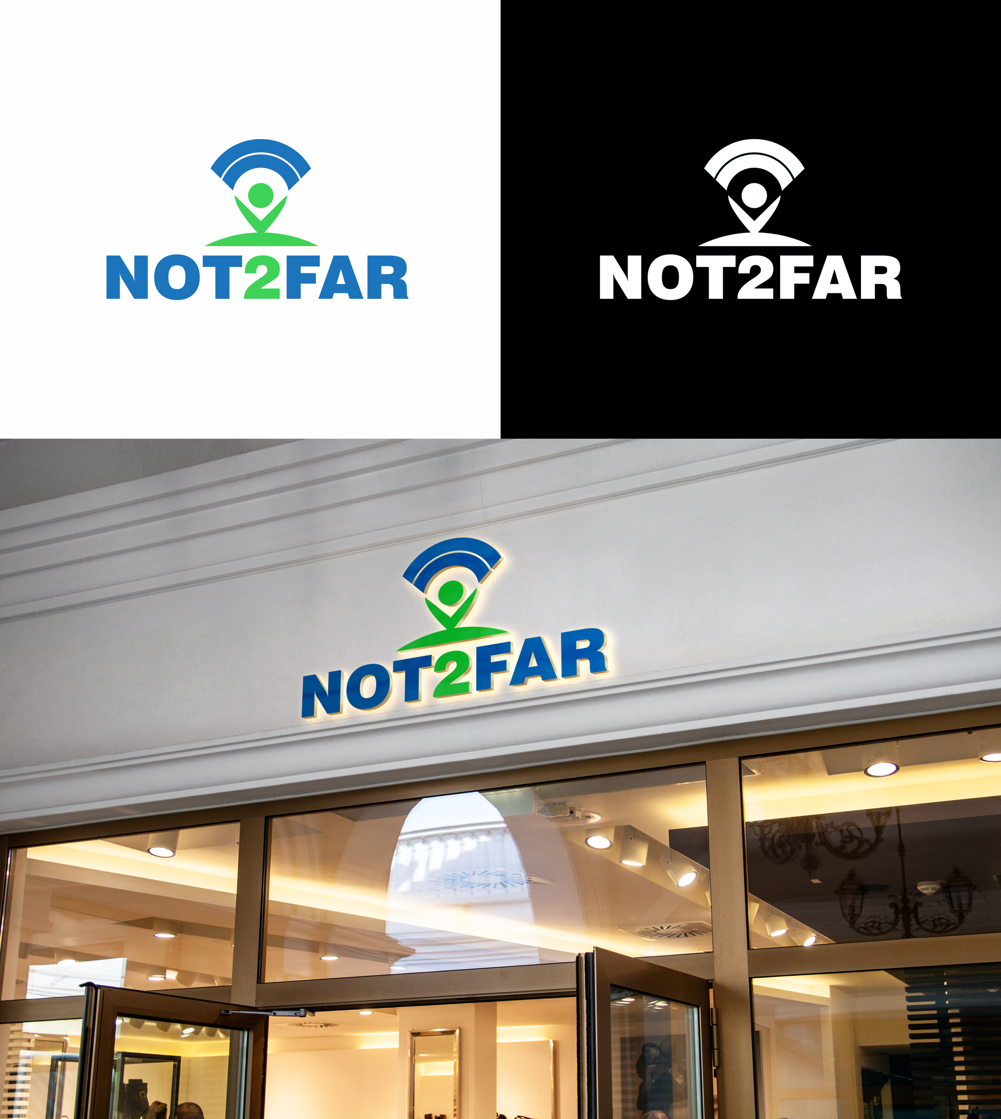 Logo Design by RA-bica for Not2Far Technologies Inc. | Design #31709683