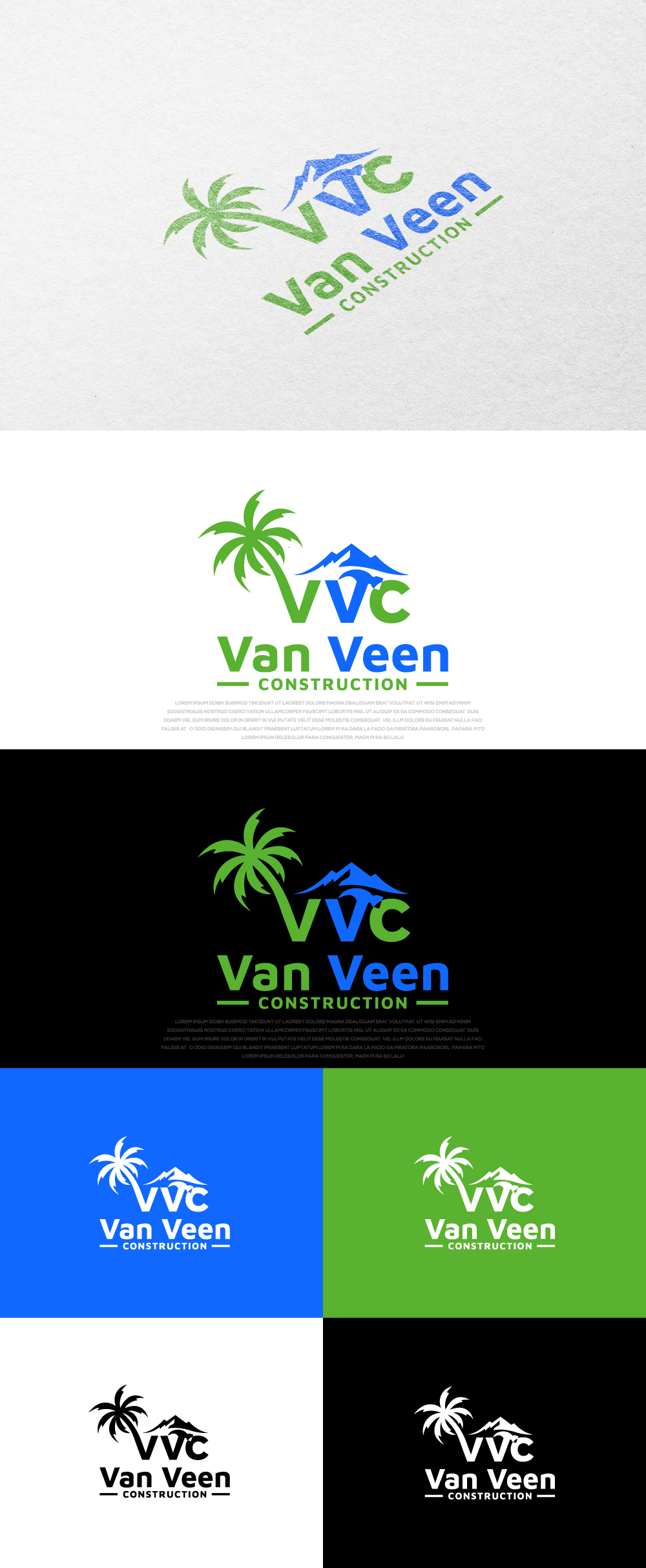 Logo Design by Ayub Zafar for van Veen Construction | Design #31733510