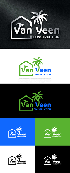 Logo Design by AlphabetZero.co.uk for van Veen Construction | Design: #31733511