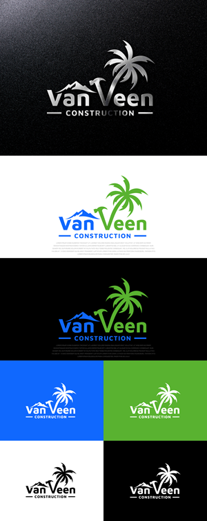 Logo Design by AlphabetZero.co.uk for van Veen Construction | Design: #31733512