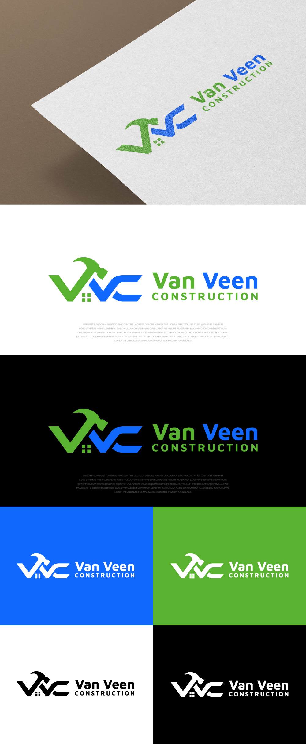 Design de Logo par AlphabetZero.co.uk pour van Veen Construction | Design #31733513